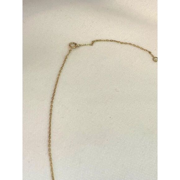 Sterling SIlver Rhinestone flower Necklace 18" - Picture 3 of 6